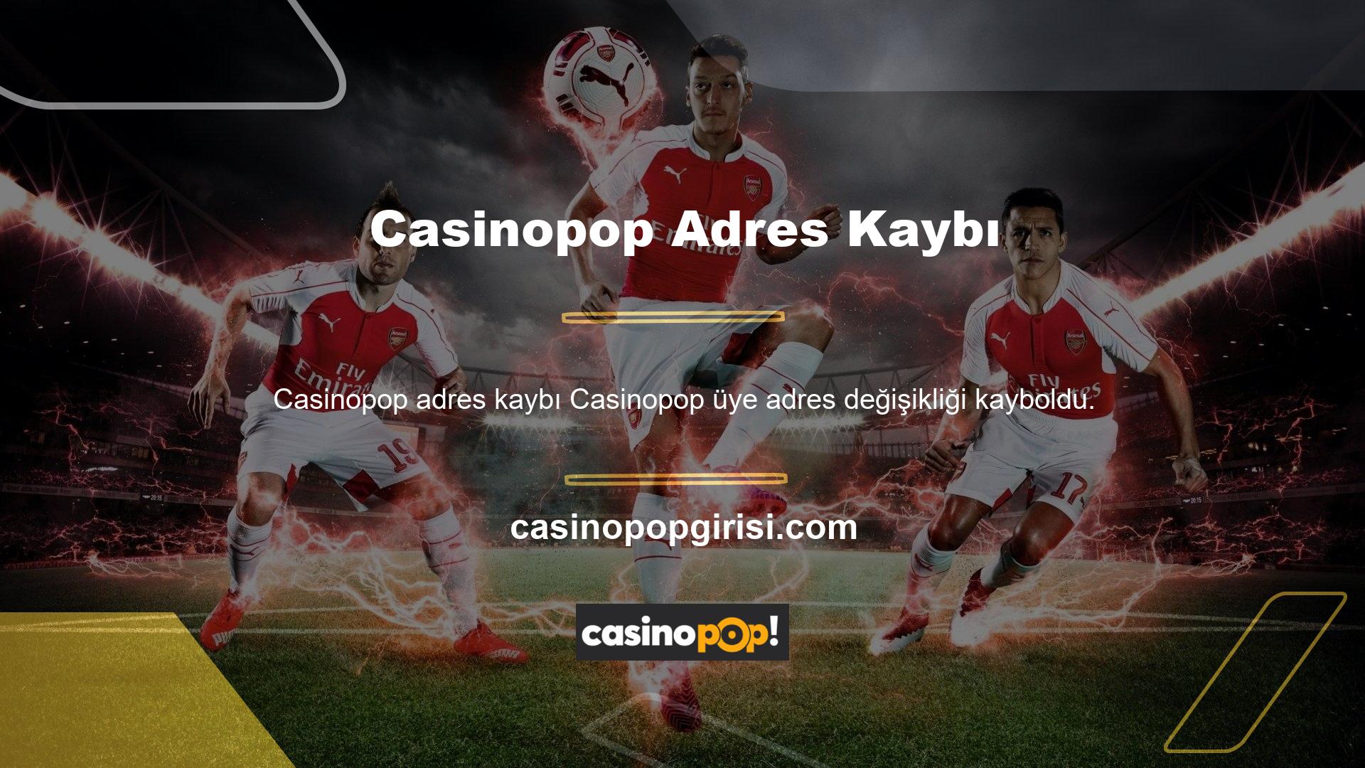 Casinopop üyeye zarar vermez